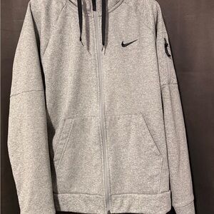 Nike Heather Gray Zip-Up Hoodie